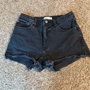 Abercrombie & Fitch Curve Love High Rise Black Mom Short Size 29/8